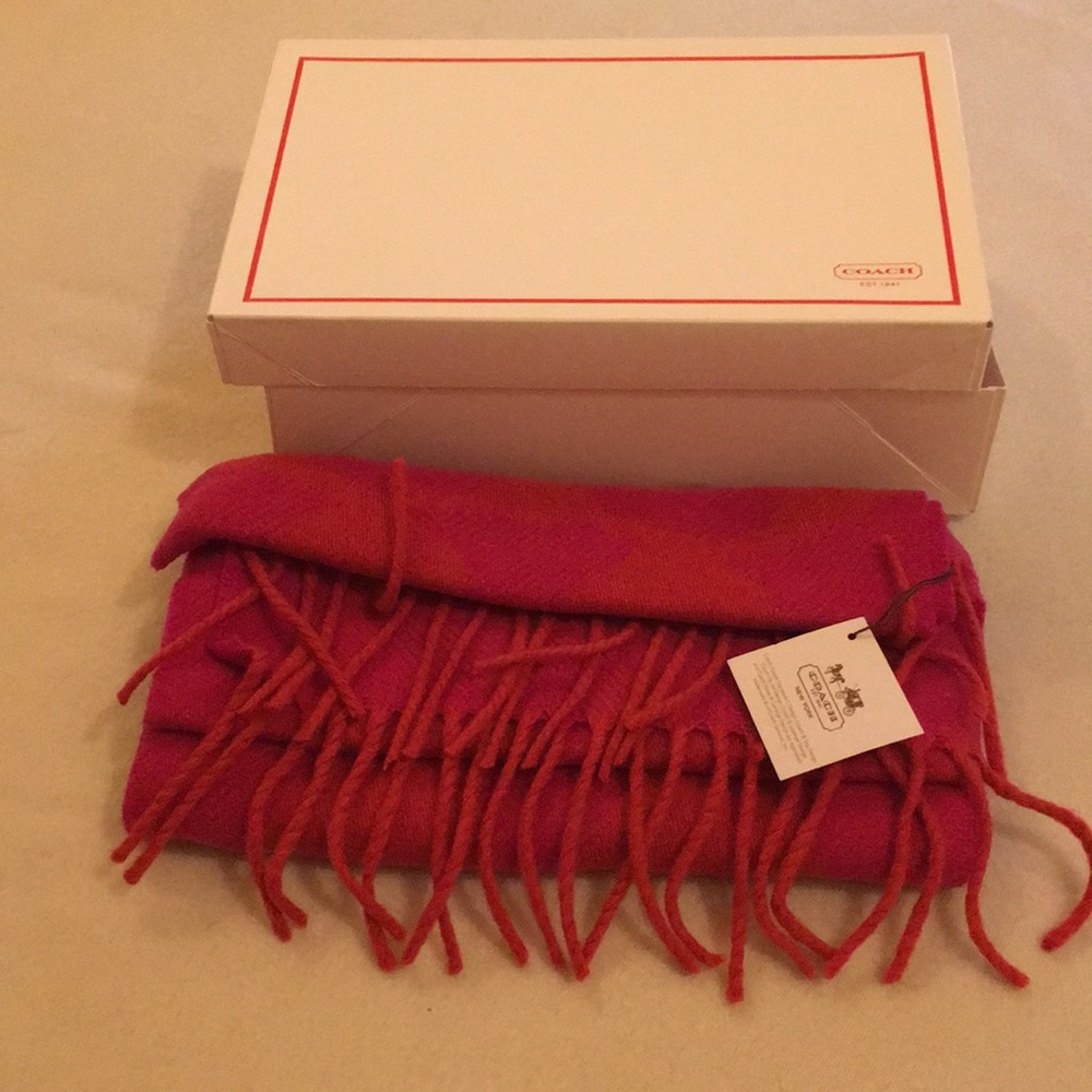 Coach Signature Twill Muffler Scarf